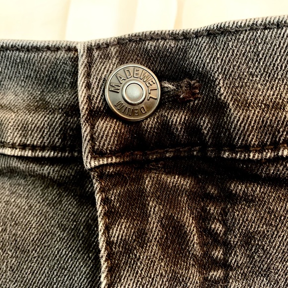 Madewell black denim ripped shorts - Picture 3 of 7